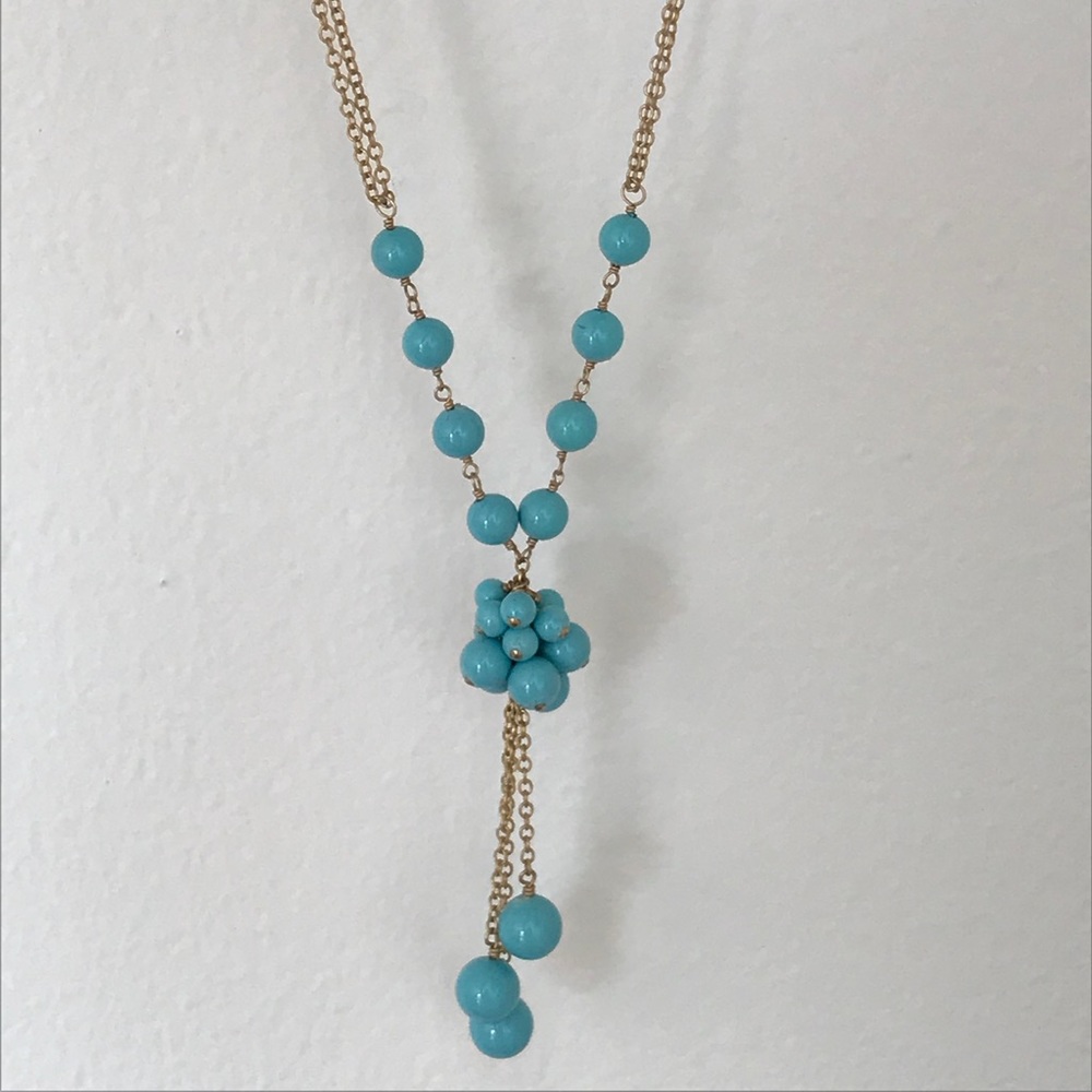 Turquoise and gold necklace
